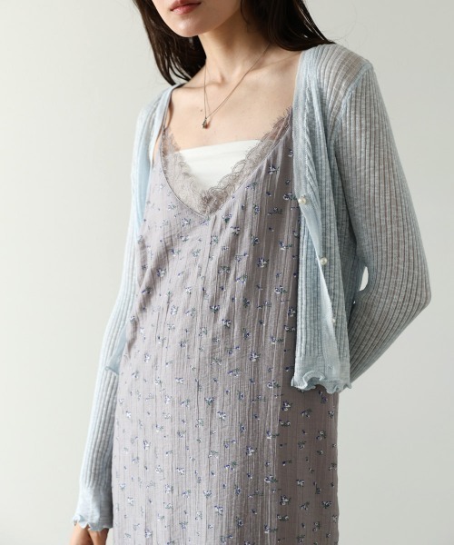 Bab(バブ)の「【サイズ展開あり】リトルフラワーレースキャミソールワンピース(ワンピース・レディース・アイボリー/ブラック/ライトグレー・M/S)」の22枚目の写真