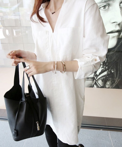 SallyLunn(サリーラン)の「ベーシックスキッパーチュニック(その他トップス・レディース・ホワイト・MEDIUM/LARGE)」の8枚目の写真