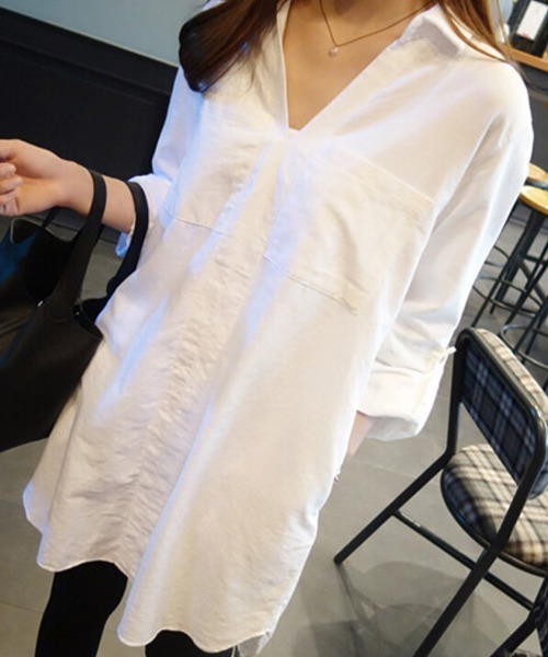 SallyLunn(サリーラン)の「ベーシックスキッパーチュニック(その他トップス・レディース・ホワイト・MEDIUM/LARGE)」の12枚目の写真