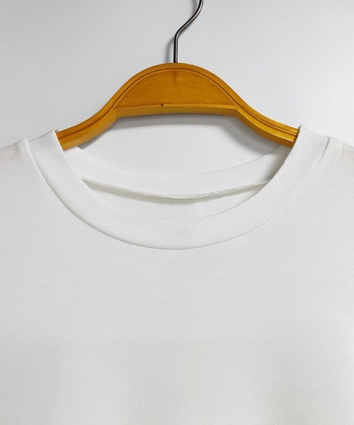 ONEP STAR(ワンピスター)の「異素材切り替えドットデザイントップス(Tシャツ/カットソー・レディース・ホワイト/ブラック・FREE)」の3枚目の写真