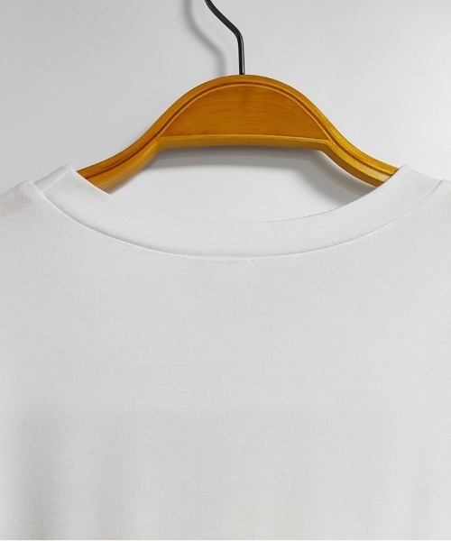 ONEP STAR(ワンピスター)の「異素材切り替えドットデザイントップス(Tシャツ/カットソー・レディース・ホワイト/ブラック・FREE)」の4枚目の写真