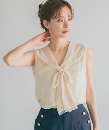 mysty woman | 2WAYセーラーカラーブラウス 713189(シャツ/ブラウス)