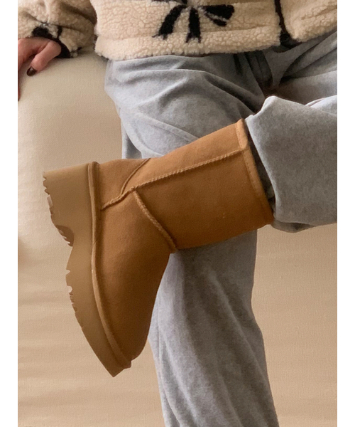 APTO(アプト)の「ミミ ソガウルプラットフォームハイアグ AHFU005(ブーツ・レディース・キャメル・SMALL/MEDIUM/LARGE)」の3枚目の写真