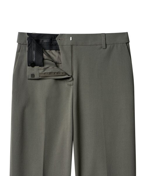MUSINSA STANDARD WOMAN（ムシンサスタンダードウーマン）の「女性用軽量ストレート隠しバンディングスラックス[ライトカーキ]（スラックス・レディース・その他・34/32/31/24/25/26/27）」の3枚目の写真