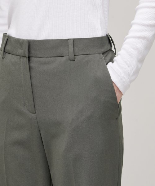 MUSINSA STANDARD WOMAN（ムシンサスタンダードウーマン）の「女性用軽量ストレート隠しバンディングスラックス[ライトカーキ]（スラックス・レディース・その他・34/32/31/24/25/26/27）」の4枚目の写真