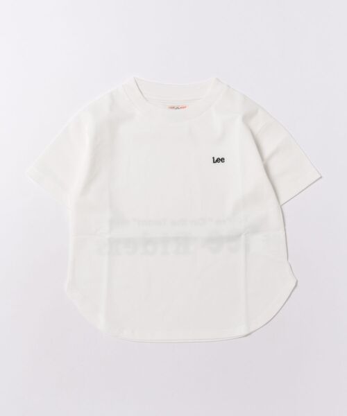 Lee(リー)の「【110-150cm】ラウンドヘムバックプリントTシャツ(Tシャツ/カットソー・キッズ・ブルー/レッド/ホワイト・110/120/130/140/150)」の2枚目の写真