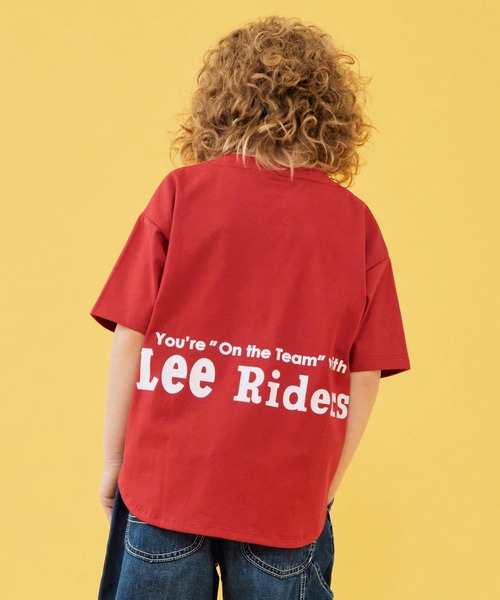 Lee(リー)の「Lee/リー【110-150cm】ラウンドヘムバックプリントTシャツ(Tシャツ/カットソー・キッズ・ブルー/レッド/ホワイト・110/120/130/140/150)」の3枚目の写真