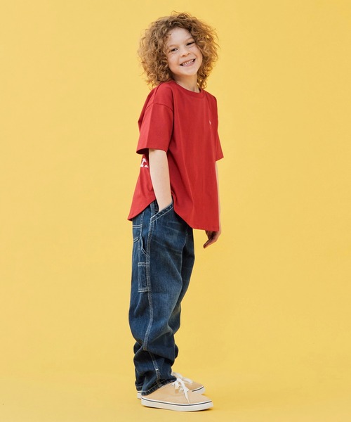 Lee(リー)の「Lee/リー【110-150cm】ラウンドヘムバックプリントTシャツ(Tシャツ/カットソー・キッズ・ブルー/レッド/ホワイト・110/120/130/140/150)」の9枚目の写真