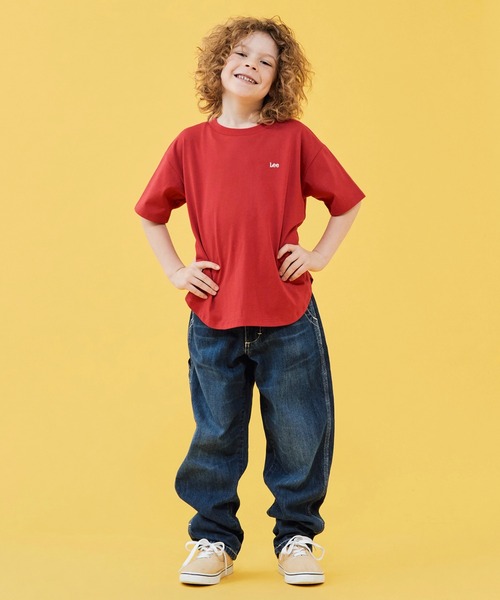 Lee(リー)の「Lee/リー【110-150cm】ラウンドヘムバックプリントTシャツ(Tシャツ/カットソー・キッズ・ブルー/レッド/ホワイト・110/120/130/140/150)」の10枚目の写真