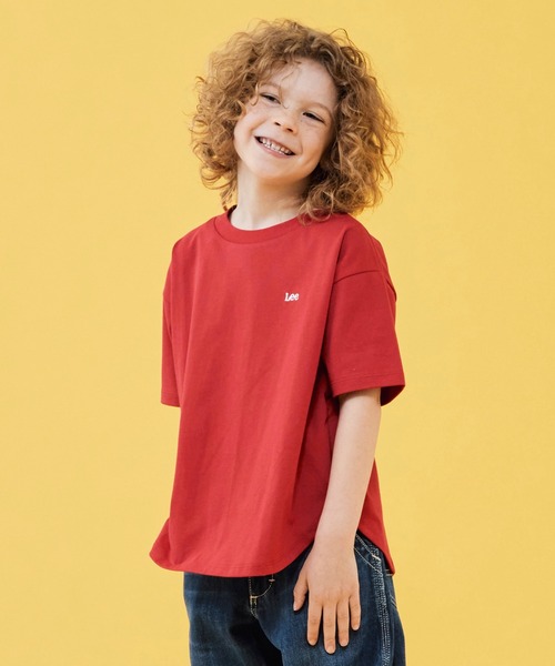 Lee(リー)の「Lee/リー【110-150cm】ラウンドヘムバックプリントTシャツ(Tシャツ/カットソー・キッズ・ブルー/レッド/ホワイト・110/120/130/140/150)」の4枚目の写真