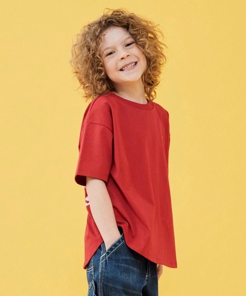 Lee(リー)の「Lee/リー【110-150cm】ラウンドヘムバックプリントTシャツ(Tシャツ/カットソー・キッズ・ブルー/レッド/ホワイト・110/120/130/140/150)」の5枚目の写真