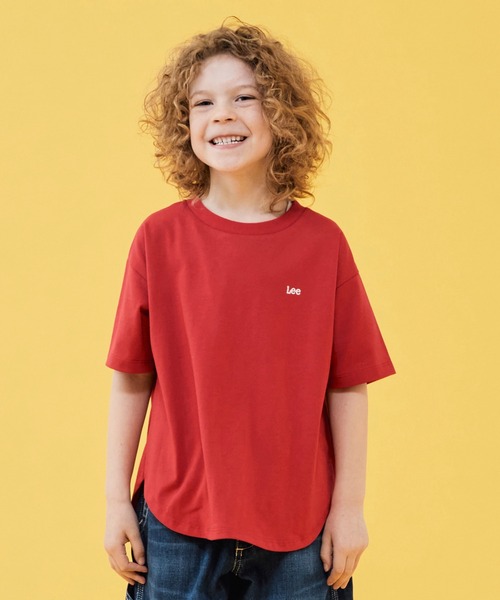 Lee(リー)の「Lee/リー【110-150cm】ラウンドヘムバックプリントTシャツ(Tシャツ/カットソー・キッズ・ブルー/レッド/ホワイト・110/120/130/140/150)」の6枚目の写真