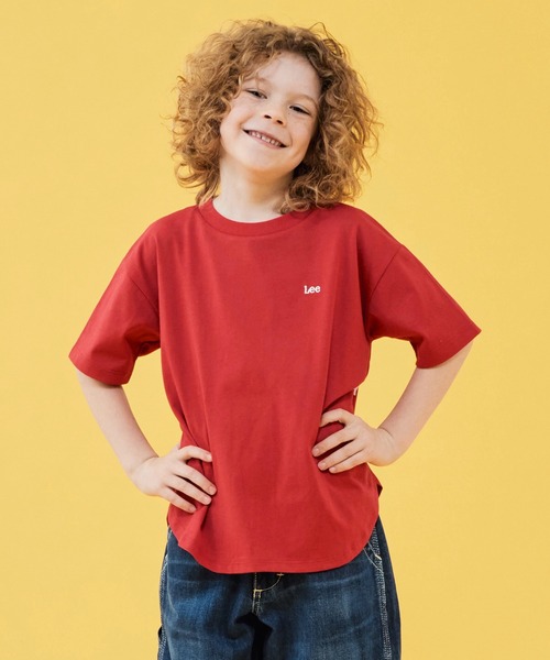 Lee(リー)の「Lee/リー【110-150cm】ラウンドヘムバックプリントTシャツ(Tシャツ/カットソー・キッズ・ブルー/レッド/ホワイト・110/120/130/140/150)」の7枚目の写真