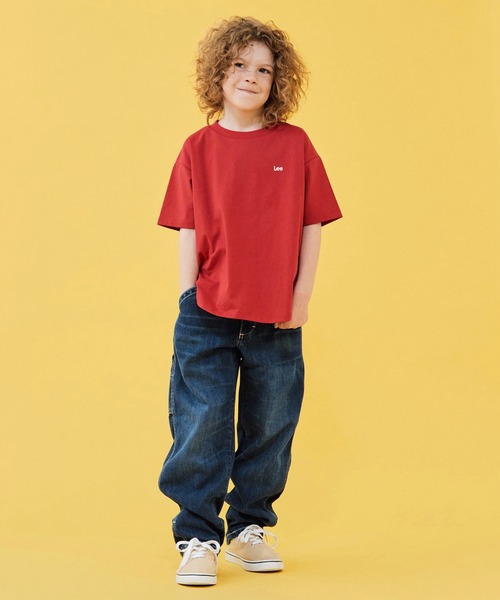 Lee(リー)の「Lee/リー【110-150cm】ラウンドヘムバックプリントTシャツ(Tシャツ/カットソー・キッズ・ブルー/レッド/ホワイト・110/120/130/140/150)」の8枚目の写真