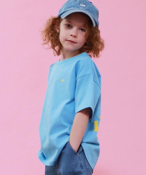 Lee(リー)の「Lee/リー【110-150cm】ラウンドヘムバックプリントTシャツ(Tシャツ/カットソー・キッズ・ブルー/レッド/ホワイト・110/120/130/140/150)」の11枚目の写真