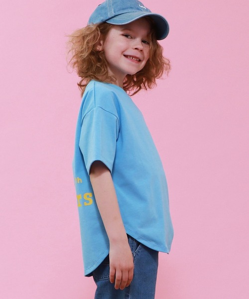 Lee(リー)の「Lee/リー【110-150cm】ラウンドヘムバックプリントTシャツ(Tシャツ/カットソー・キッズ・ブルー/レッド/ホワイト・110/120/130/140/150)」の12枚目の写真