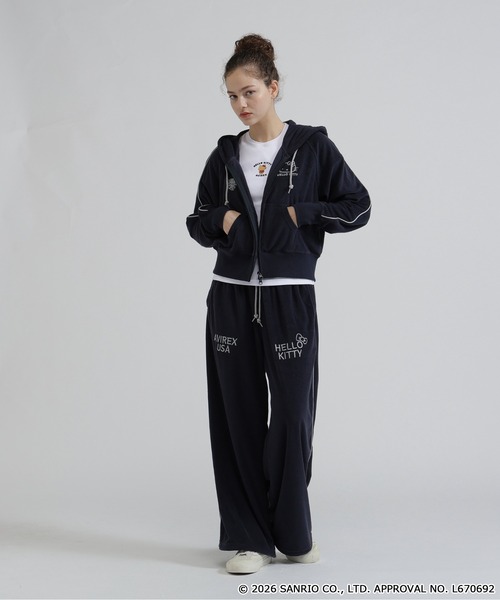 AVIREX（アヴィレックス）の「《AVIREX×HELLO KITTY》PILE PARKA（パーカー・レディース・ライトブラウン/ネイビー・S/M）」の18枚目の写真