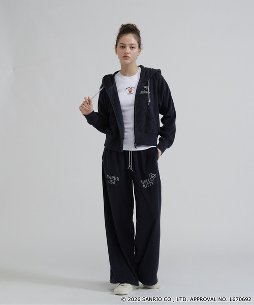 AVIREX（アヴィレックス）の「《AVIREX×HELLO KITTY》PILE PARKA（パーカー・レディース・ライトブラウン/ネイビー・S/M）」の19枚目の写真