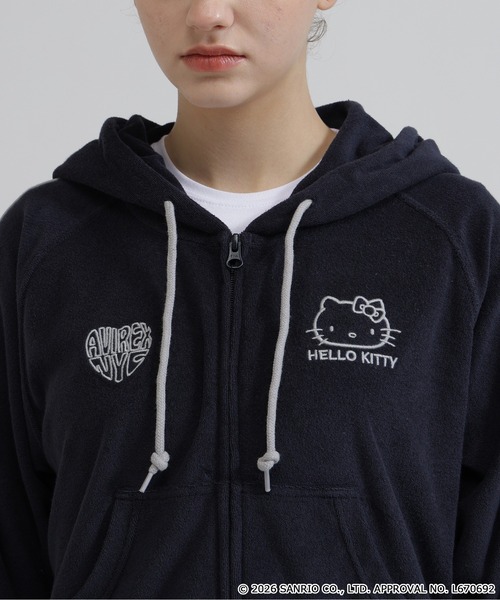 AVIREX（アヴィレックス）の「《AVIREX×HELLO KITTY》PILE PARKA（パーカー・レディース・ライトブラウン/ネイビー・S/M）」の22枚目の写真