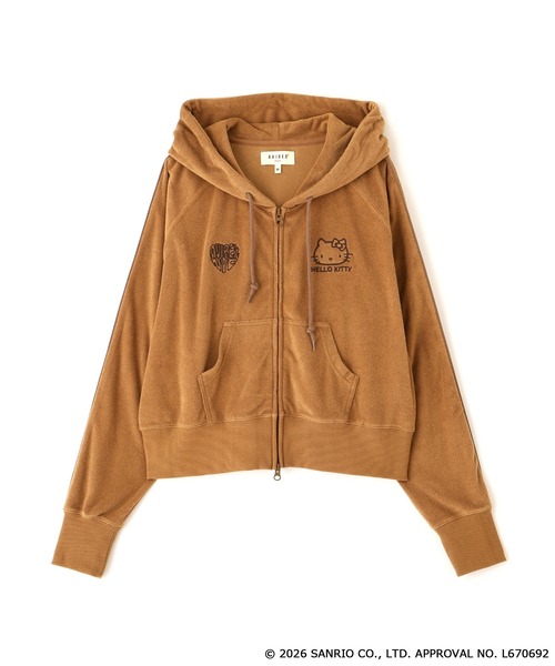 AVIREX（アヴィレックス）の「《AVIREX×HELLO KITTY》PILE PARKA（パーカー・レディース・ライトブラウン/ネイビー・S/M）」の16枚目の写真