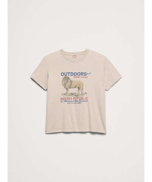 Banana Republic(バナナリパブリック)の「Archive Reissue グラフィック Tシャツ(Tシャツ/カットソー・メンズ・ナチュラル/オリーブ・S/M/L/XL/XS)」の6枚目の写真