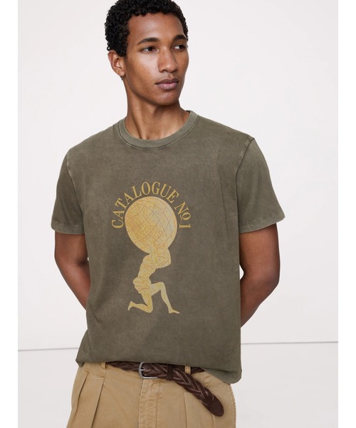 Banana Republic(バナナリパブリック)の「Archive Reissue グラフィック Tシャツ(Tシャツ/カットソー・メンズ・ナチュラル/オリーブ・S/M/L/XL/XS)」の1枚目の写真