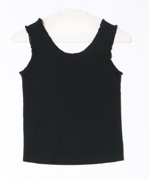 Port（ポート）の「【 New market 】 ラウンド フリル ニット タンクトップ（タンクトップ・レディース・ブラック/サックスブルー/ベージュ/ホワイト/グリーン/ピンク・FREE）」の10枚目の写真