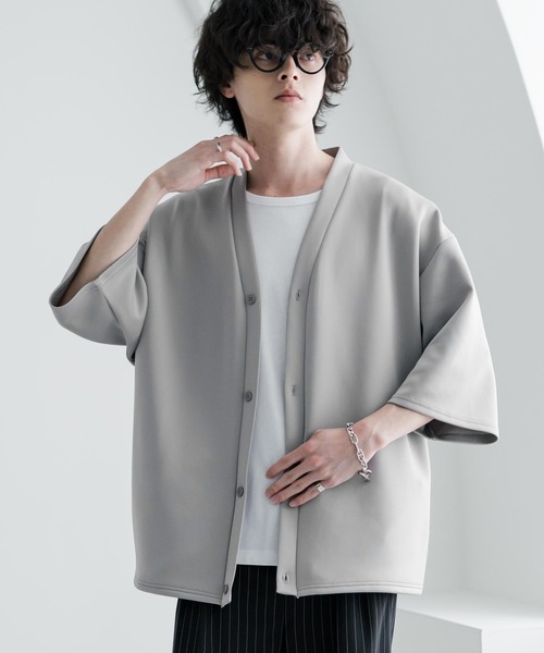 GRANCY】Damage Boucle Knit Cardigan / ダメージデザインブークレ