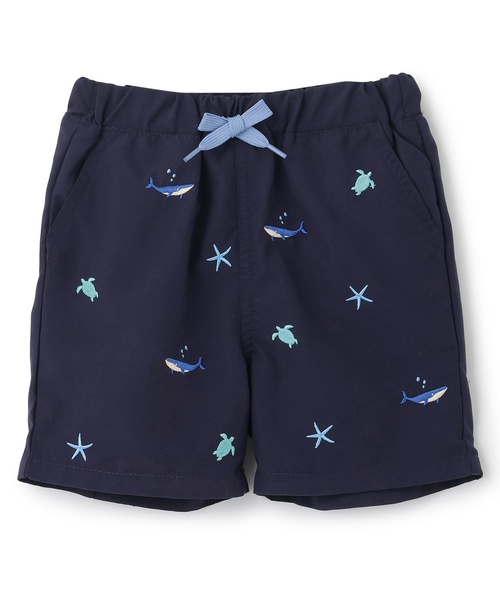 petit main(プティマイン)の「【SWIM】刺しゅうスイムパンツ(水着・キッズ・エメラルド/ネイビー・90cm/100cm/110cm/120cm/130cm)」の10枚目の写真