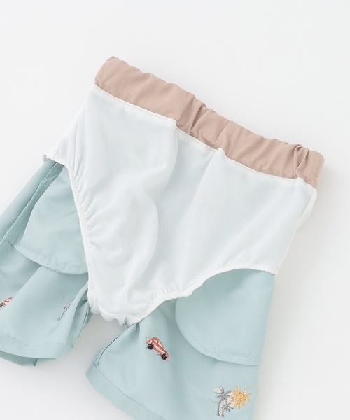 petit main(プティマイン)の「【SWIM】刺しゅうスイムパンツ(水着・キッズ・エメラルド/ネイビー・90cm/100cm/110cm/120cm/130cm)」の18枚目の写真