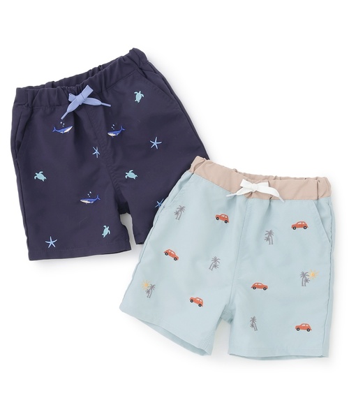 petit main(プティマイン)の「【SWIM】刺しゅうスイムパンツ(水着・キッズ・エメラルド/ネイビー・90cm/100cm/110cm/120cm/130cm)」の20枚目の写真