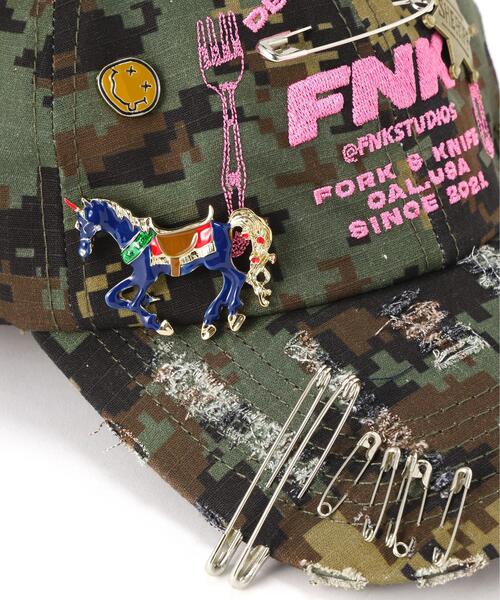 ROYAL FLASH（ロイヤルフラッシュ）の「FNK STUDIOUS / エフエヌケースタジオ/PASSPORT V2 HAT（キャップ・メンズ・カーキ・F）」の8枚目の写真