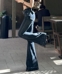 フレアデニムパンツ