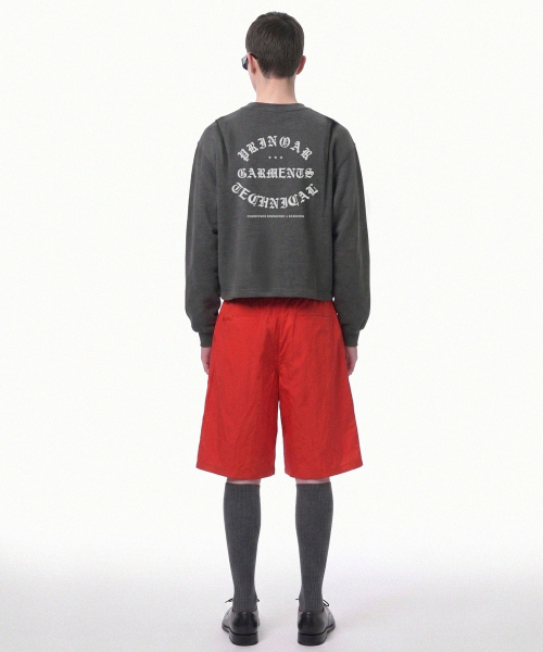 PRINOAR(プリノア)の「ガーメンツセミクロップ長袖Tシャツ - チャコール(Tシャツ/カットソー・レディース・チャコール・SMALL/MEDIUM/LARGE)」の7枚目の写真
