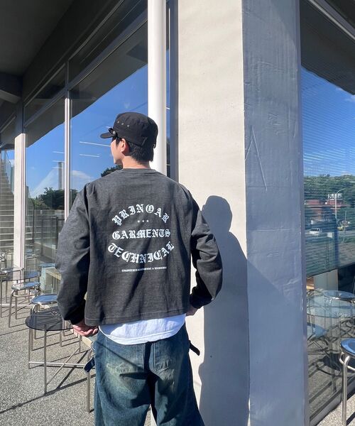 PRINOAR(プリノア)の「ガーメンツセミクロップ長袖Tシャツ - チャコール(Tシャツ/カットソー・レディース・チャコール・SMALL/MEDIUM/LARGE)」の11枚目の写真