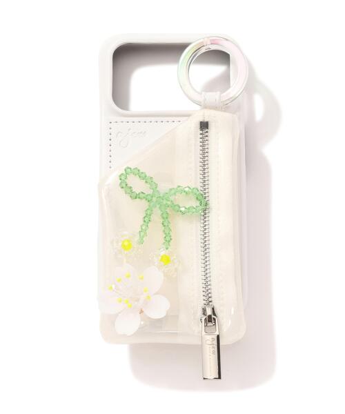 ajew(エジュー)の「ajew/エジュー/【ひも付】bloomeditioncase/Isabella(スマホケース/カバー・レディース・ホワイト・1/2)」の2枚目の写真