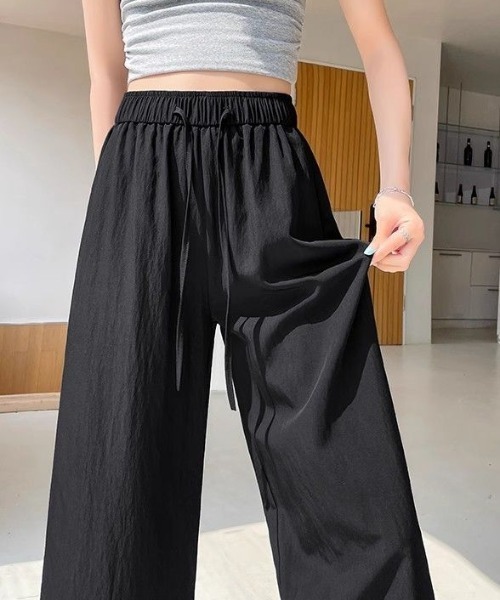 AMAJI(アマジ)の「裾レース ストレートワイドパンツ(その他パンツ・レディース・カーキ/ブラック・MEDIUM/LARGE/X-LARGE)」の6枚目の写真