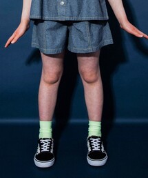 EDWIN（エドウィン）の「【Ou? by EDWIN】デニムフレアショートパンツ（デニムパンツ）」