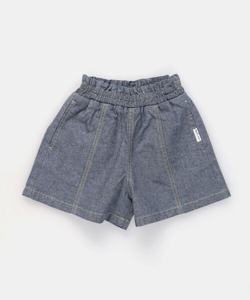 EDWIN（エドウィン）の「【Ou? by EDWIN】デニムフレアショートパンツ（デニムパンツ・キッズ・サックスブルー/ブルー・150/120/100/90/130/110/140）」の9枚目の写真