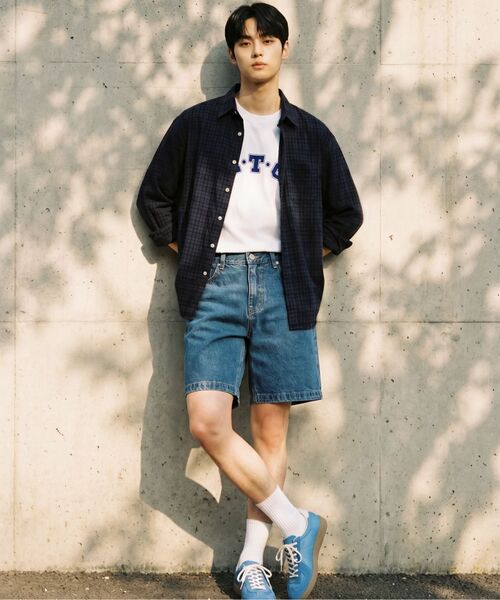 LETTERCOMO（レテルコモ）の「NEU デニムショーツ_ライトブルー（その他パンツ・メンズ・その他・LARGE/MEDIUM/SMALL）」の3枚目の写真