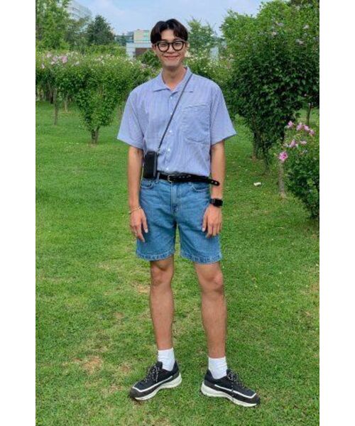 LETTERCOMO（レテルコモ）の「NEU デニムショーツ_ライトブルー（その他パンツ・メンズ・その他・LARGE/MEDIUM/SMALL）」の7枚目の写真