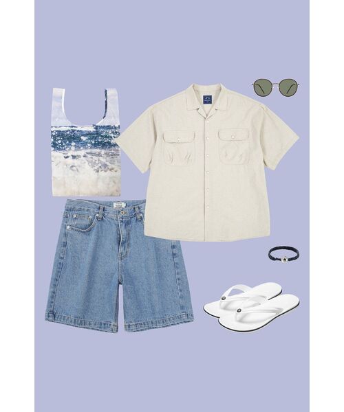 LETTERCOMO（レテルコモ）の「NEU デニムショーツ_ライトブルー（その他パンツ・メンズ・その他・LARGE/MEDIUM/SMALL）」の10枚目の写真