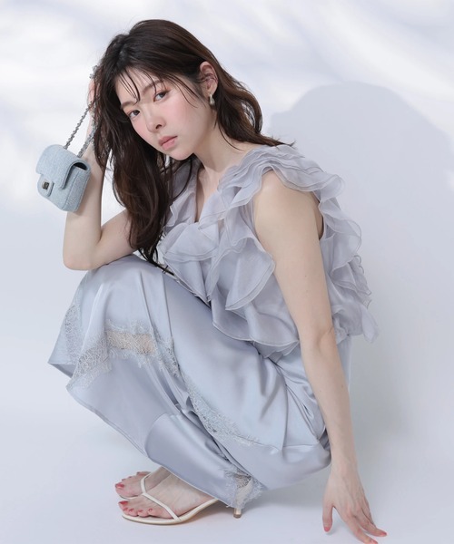 Rirandture（リランドチュール）の「レーストリムマーメイドスカート（スカート・レディース・ライトブルー・2/1/0）」の7枚目の写真