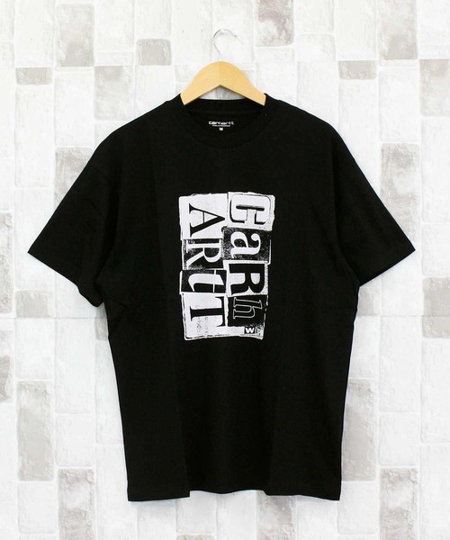 Carhartt WIP（カーハートダブリューアイピー）の「WIP ムービングレタープレスTシャツ S/S Moving Letterpress T-Shirt（Tシャツ/カットソー・メンズ・ホワイト/ブラック・M/L/XL）」の2枚目の写真