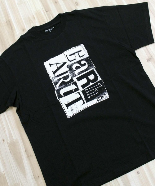 Carhartt WIP（カーハートダブリューアイピー）の「WIP ムービングレタープレスTシャツ S/S Moving Letterpress T-Shirt（Tシャツ/カットソー・メンズ・ホワイト/ブラック・M/L/XL）」の8枚目の写真