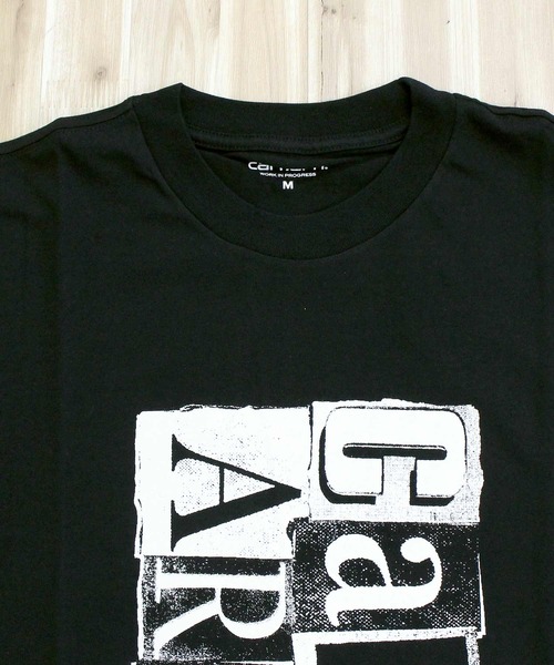 Carhartt WIP（カーハートダブリューアイピー）の「WIP ムービングレタープレスTシャツ S/S Moving Letterpress T-Shirt（Tシャツ/カットソー・メンズ・ホワイト/ブラック・M/L/XL）」の9枚目の写真