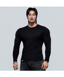 P2607 ゴルジ切り替えマッスルフィット長袖Tシャツ [2COLOR]
