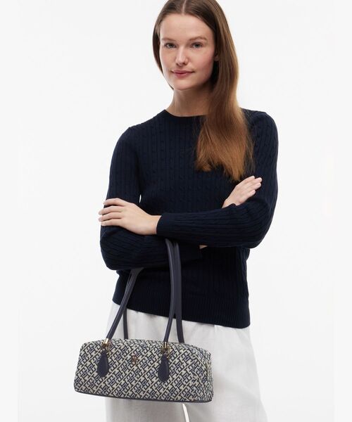 TOMMY HILFIGER(トミーヒルフィガー)の「THグレースジャカードショルダーバッグ(ショルダーバッグ・レディース・レッド・FREE)」の2枚目の写真