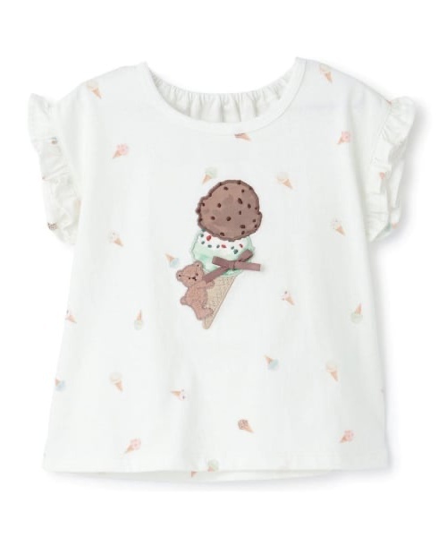 petit main(プティマイン)の「【サーティワン アイスクリーム】【冷感】グラフィック半袖Tシャツ(Tシャツ/カットソー・キッズ・カラフル/オフホワイト/ライトブルー/ライトピンク・90cm/110cm/130cm/120cm/100cm)」の17枚目の写真