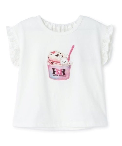 petit main(プティマイン)の「【サーティワン アイスクリーム】【冷感】グラフィック半袖Tシャツ(Tシャツ/カットソー・キッズ・カラフル/オフホワイト/ライトブルー/ライトピンク・90cm/110cm/130cm/120cm/100cm)」の15枚目の写真